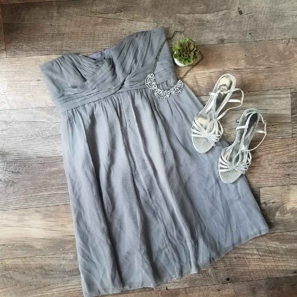 J.CREW GRAY MINI DRESS SIZE 8P